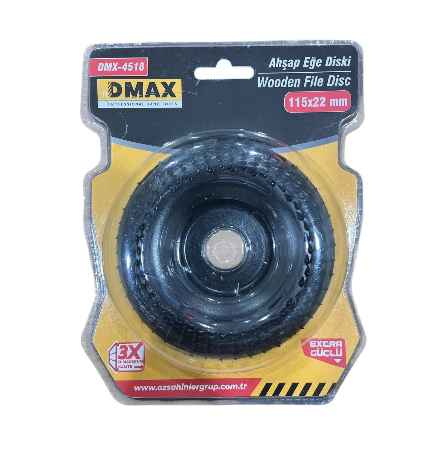 Dmax DMX-4518 Ahşap Eğe Diski 115 x 22MMTaşlama Diskleri