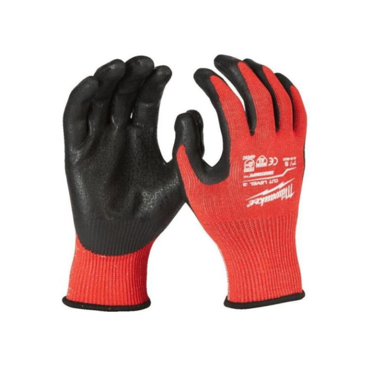 Milwaukee 3.Derece Kesik Korumalı Nitril Eldiven 10/XL PK(12) 4932479014Eldivenler