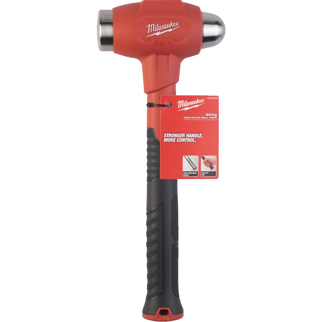 Milwaukee Fiber Saplı Küresel Başlı Bilyeli Çekiç 907 GR 4932492349Çekiçler