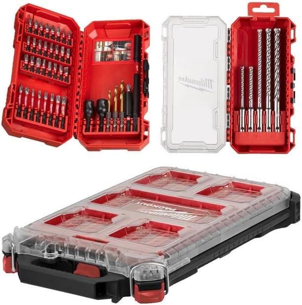 Milwaukee Packout Delme Vidalama Seti 45 Parça 4932499761Vidalama Uçları