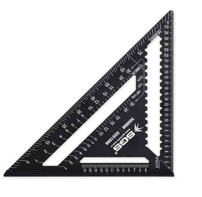 Sgs Alüminyum Üçgen Cetvel 300 mm Sgs1696Gönyeler