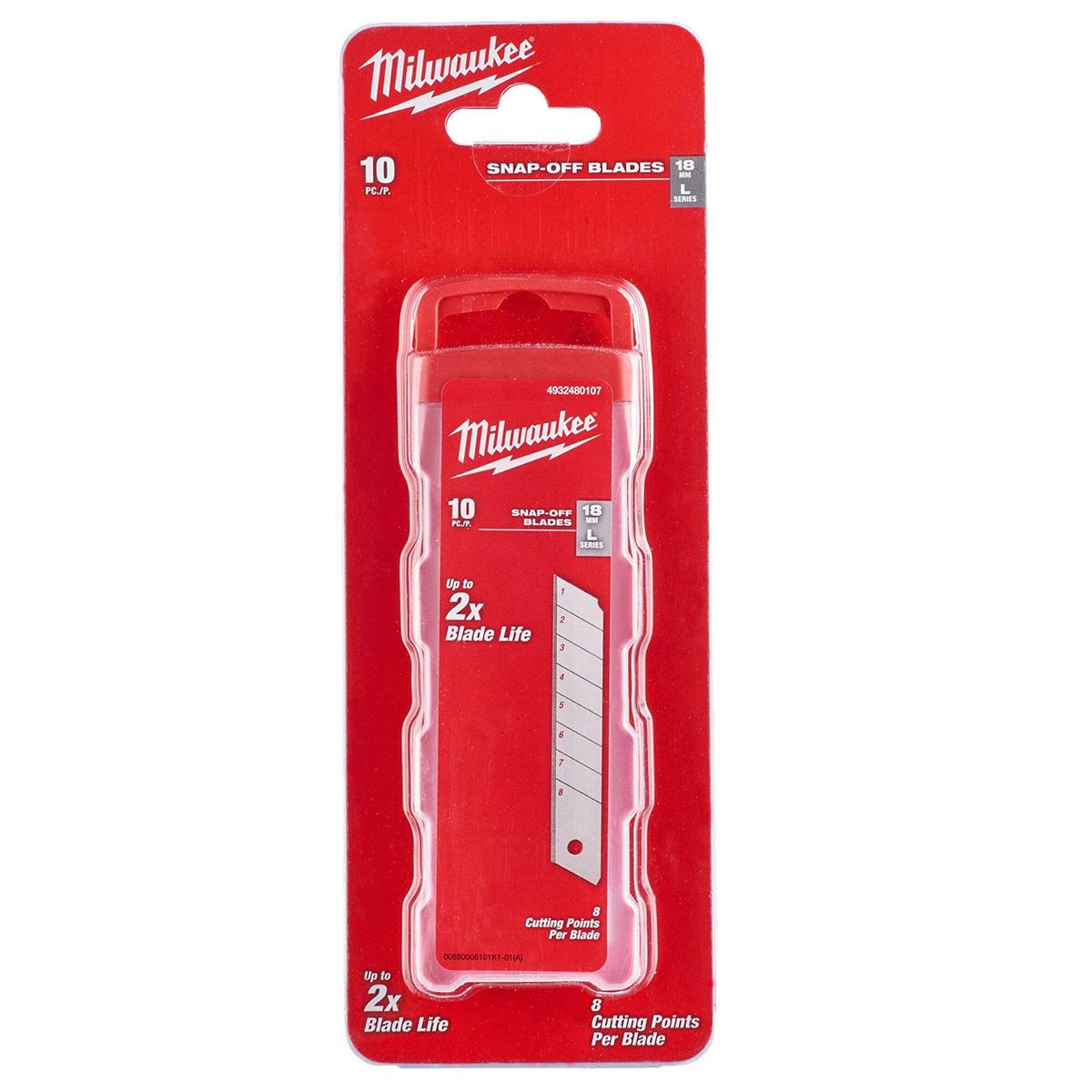 Milwaukee Ayarlı Maket Bıçağı Yedeği 10’lu 18 MMMaket Bıçakları ve Yedekleri