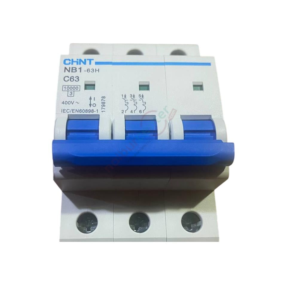 Chint NB1-63H 3X63A C Tipi  Otomatik Sigorta 10kA 179878Sigortalar