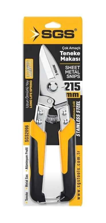 Sgs Çok Amaçlı Teneke Makası 215 mm SGS2096Makaslar