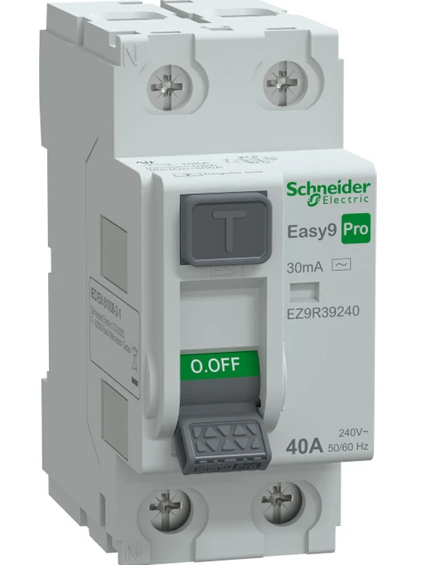 Schneider Monofaze Kaçak Akım Rölesi 2P 40A 30MA 10KA EZ9R39240Sigortalar