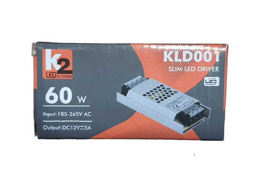 K2 Slim Led Trafosu 5A 60W KLD001Led Trafolar