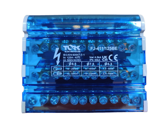 Tork 11 Delik 4 Kutup Dağıtıcı Ünite 125A FJ-411/125BESigortalar
