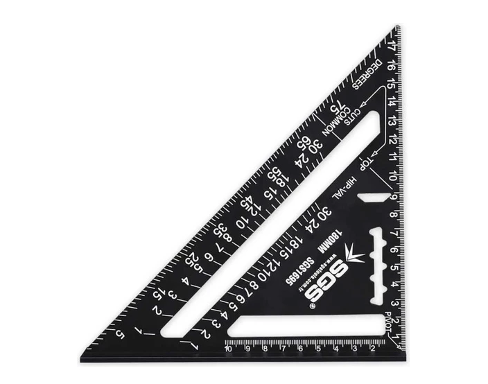Sgs Alüminyum Üçgen Cetvel 180 mm SGS1695Gönyeler