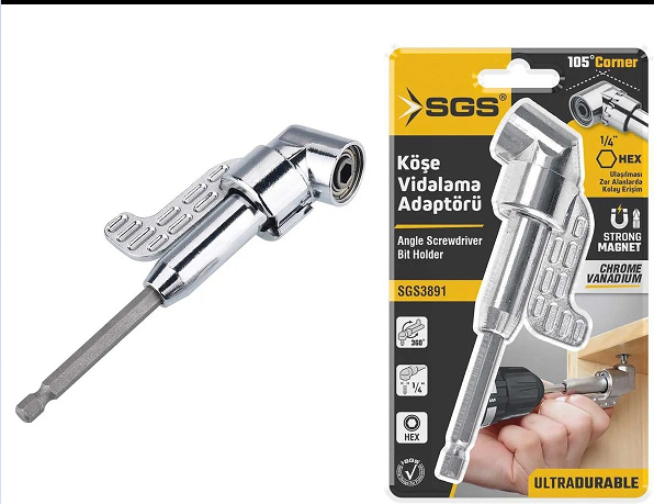 Sgs Köşe Vidalama Adaptörü SGS3891Bits Uçlar ve Adaptörler
