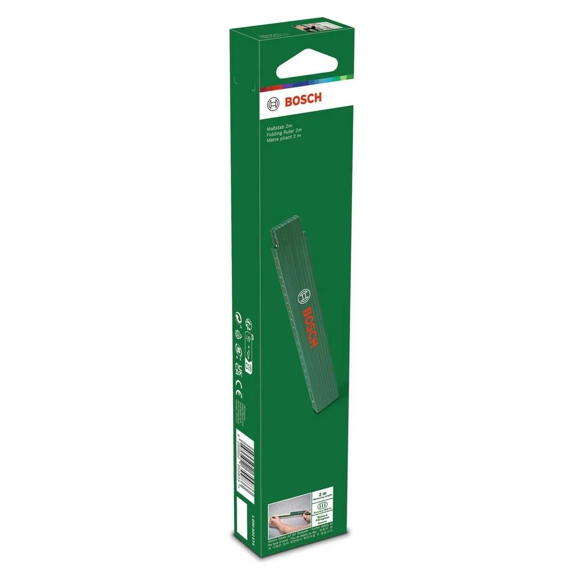 Bosch 1600A02ET4 Plastik Fiberglas Katlanır Metre 2 MetreŞerit Metreler