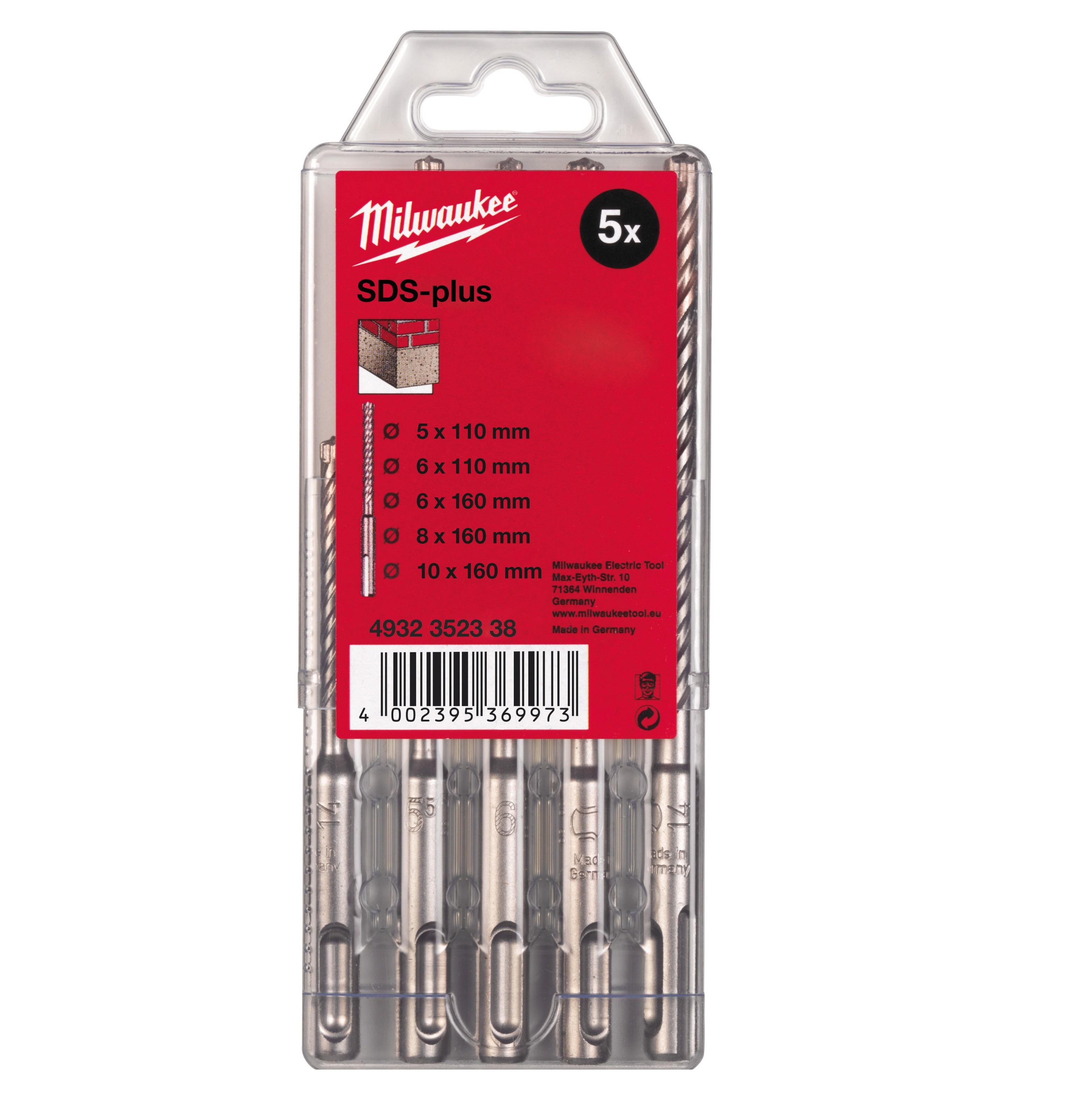 Milwaukee Sds-Plus Matkap Uç Set 5 Parça 4932352338Delme Uçları