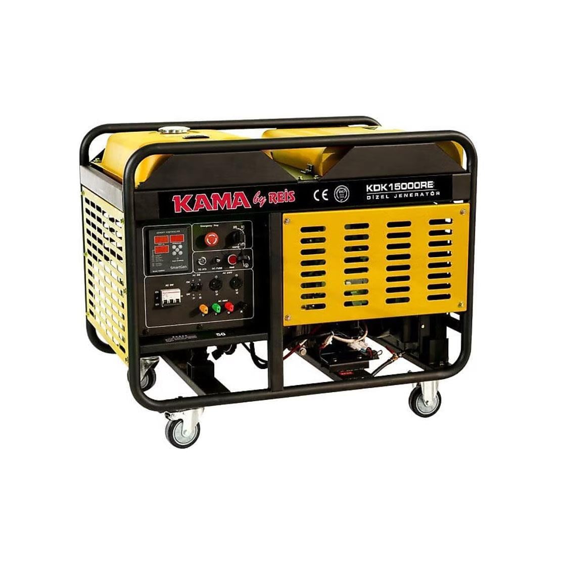 Kama KDK15000RE Dizel Jeneratör 15KVA Marşlı MonofazeDizel Jeneratörler