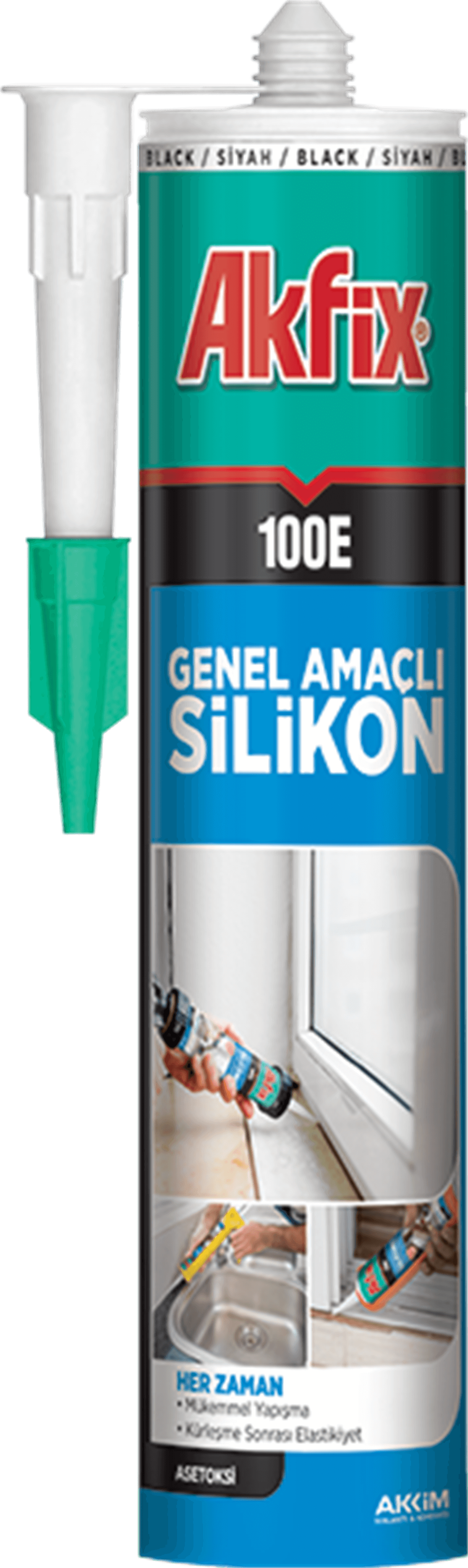 Akfix 100E Şeffaf Silikon 280ml
