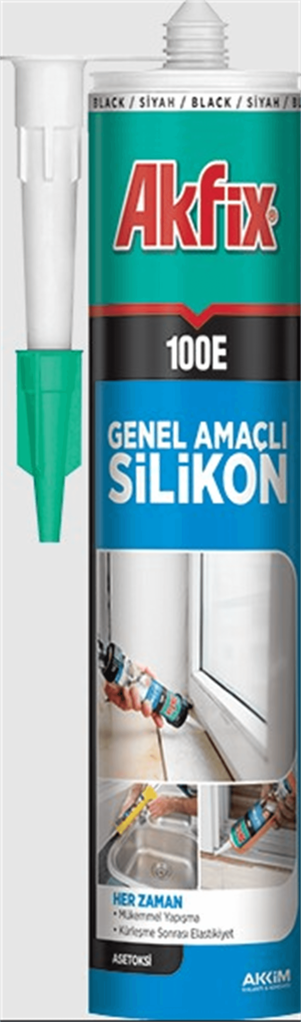 Akfix 100E Silikon Siyah 280 MlYapı Kimyasalları