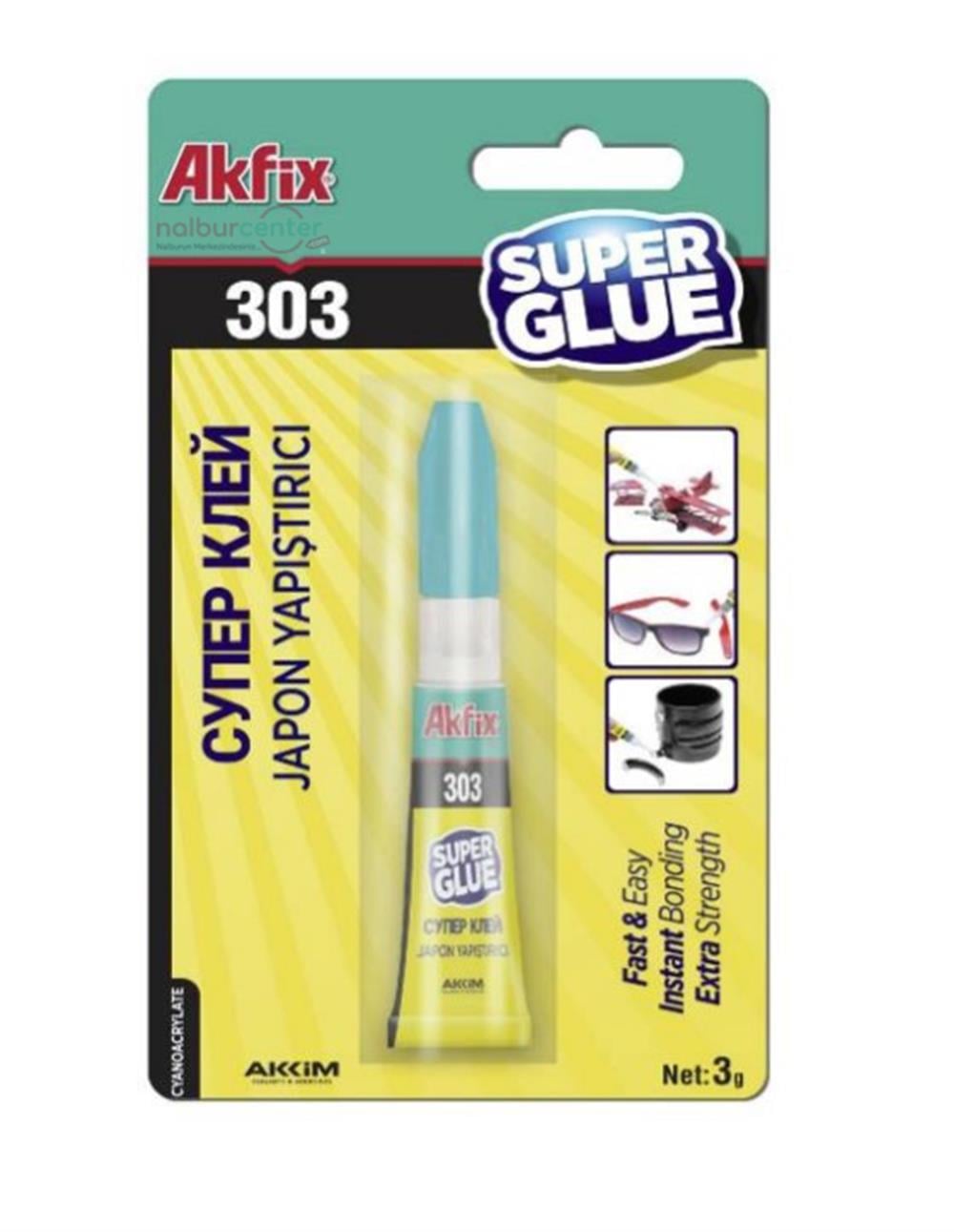 Akfix 303 Süper Japon Yapıştırıcı 3 GrYapıştırıcı Grubu