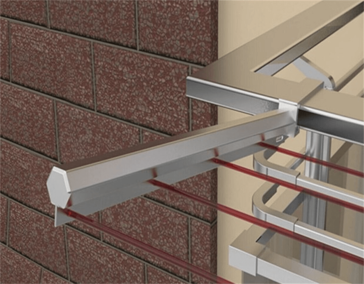 Alüminyum Çamaşırlık Kare Modeli Bronz 60x25Çamaşır Askıları