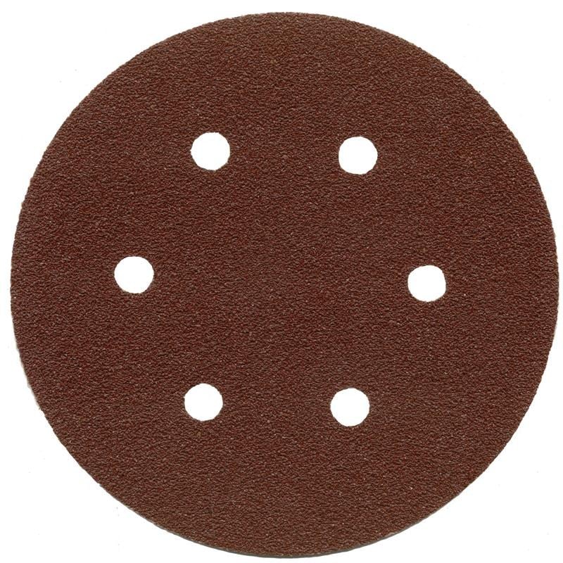 ALÜMİNYUM OKSİT CIRTLI 6 DELİKLİ DİSK ZIMPARA 150 mm 240 KUM