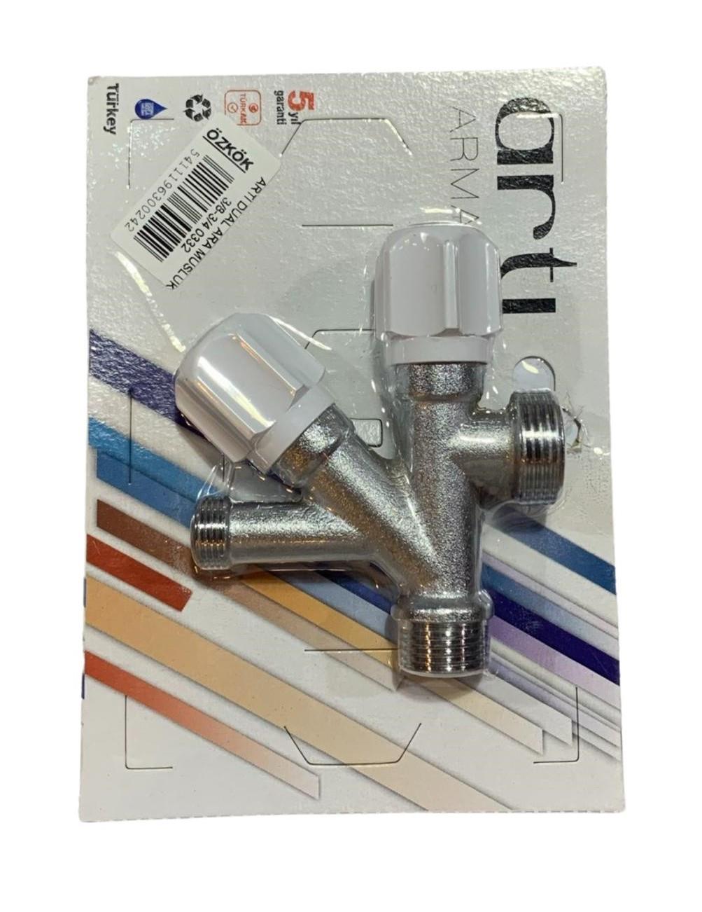 Artı Dual Ara Musluk 3/8-3/4 0332Batarya & Musluk