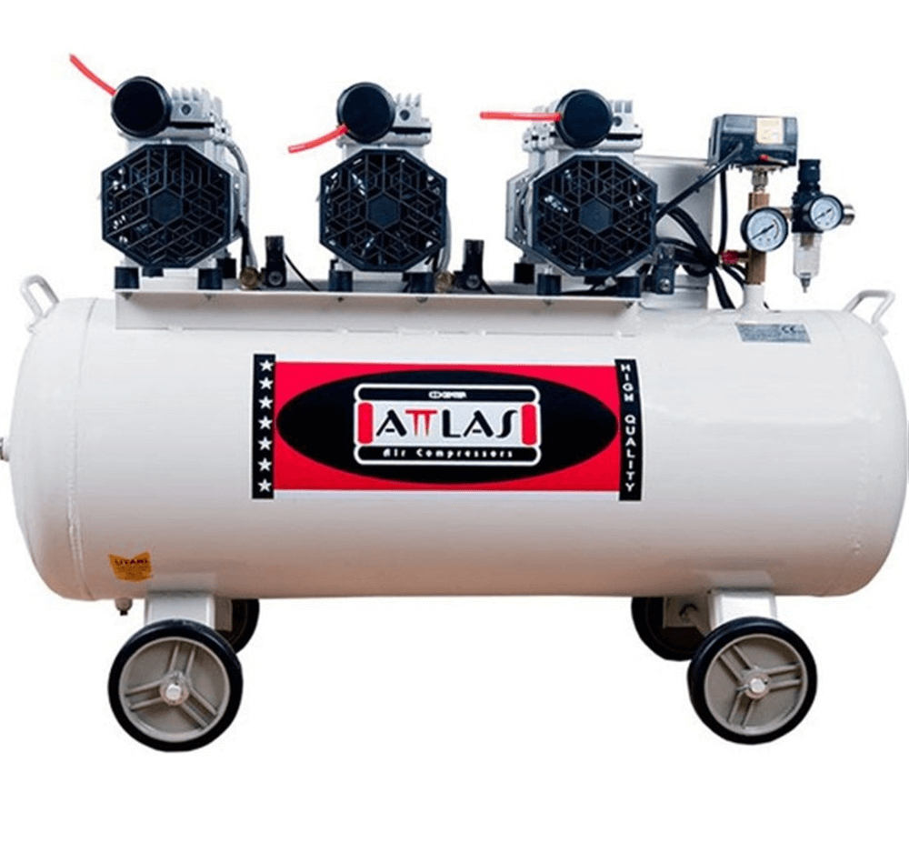 Atlas 100 Lt Monofaze Sessiz Komprasör SC20100 Kompresörler