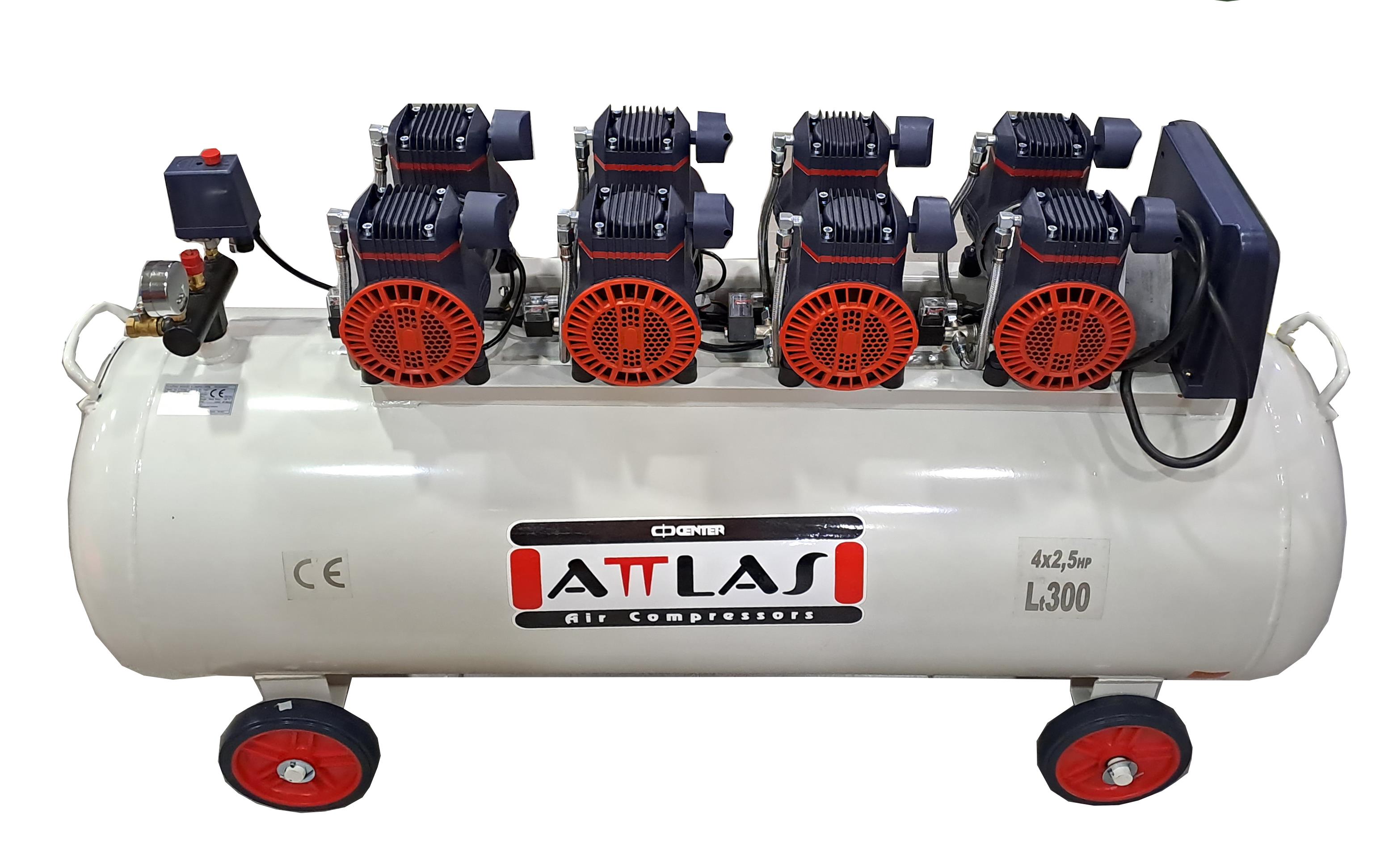 Attlas 300 LT 10 HP Sessiz Monofaze Kompresör SC100200Monofaze