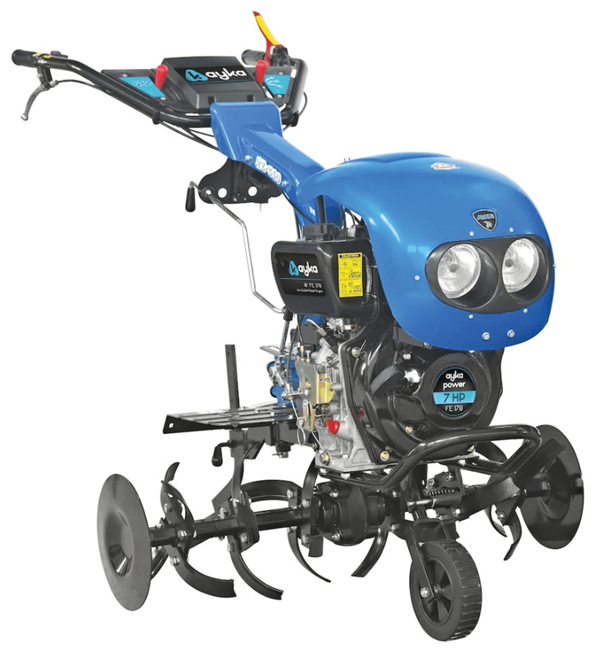 AYKA RZ-360A Motorlu Dizel Çapa Makinesi Marşlı 178 FE 3+1 Vites