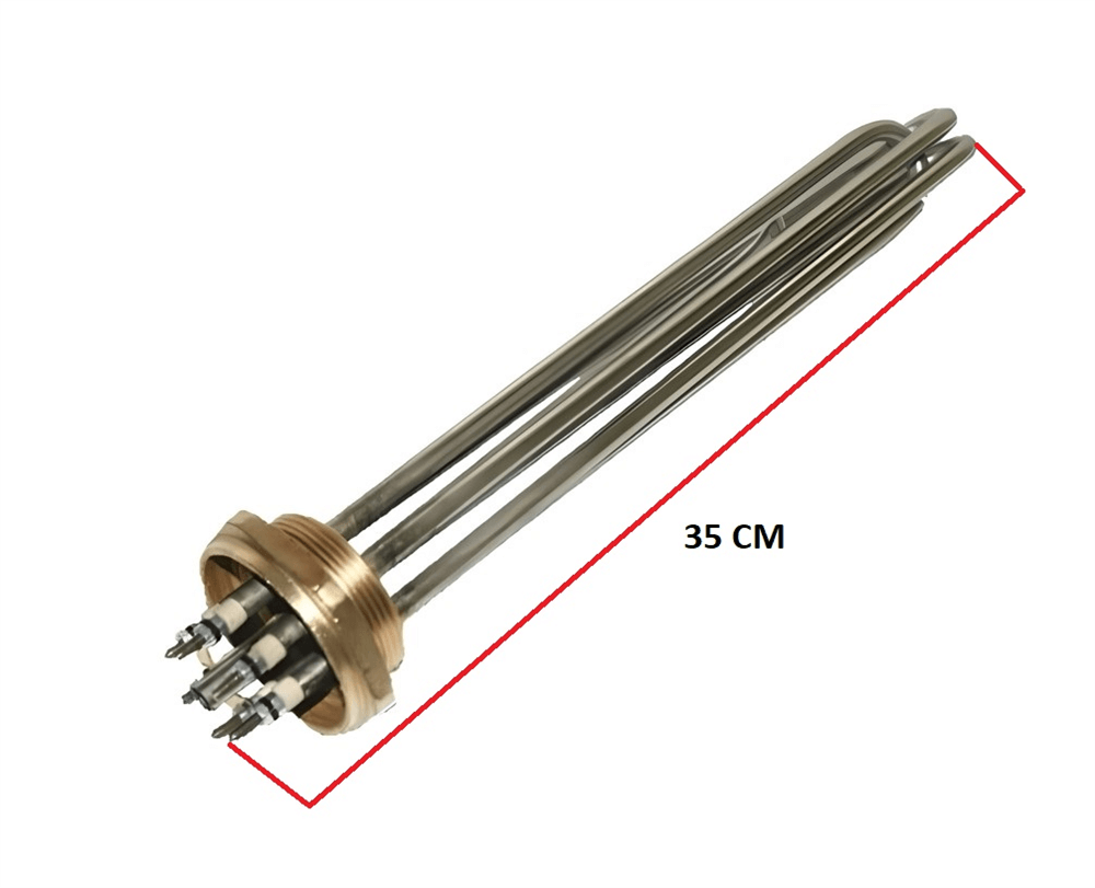 Balçık Bakır Kazan Rezistansı 4500W 2’’ 35 Cm Rezistans Grubu