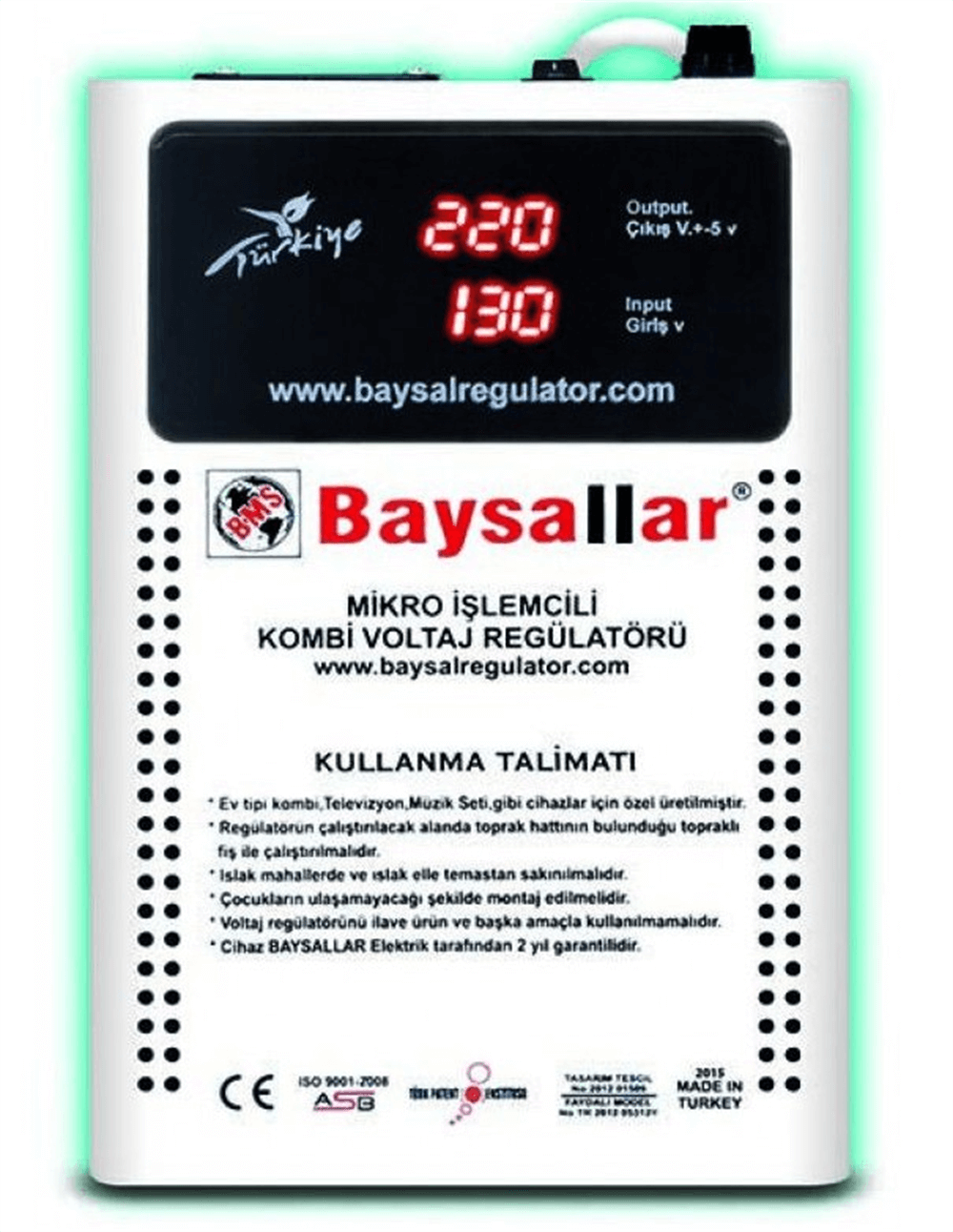 Baysallar Dijital Kombi Regülatörü 500VA Ölçüm Aletleri
