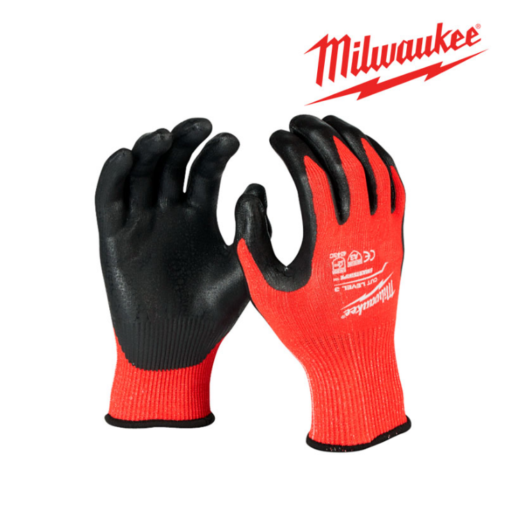 Milwaukee 3.Derece Kesik Korumalı Nitril Eldiven 11/XXL PK(12) 4932479015Eldivenler