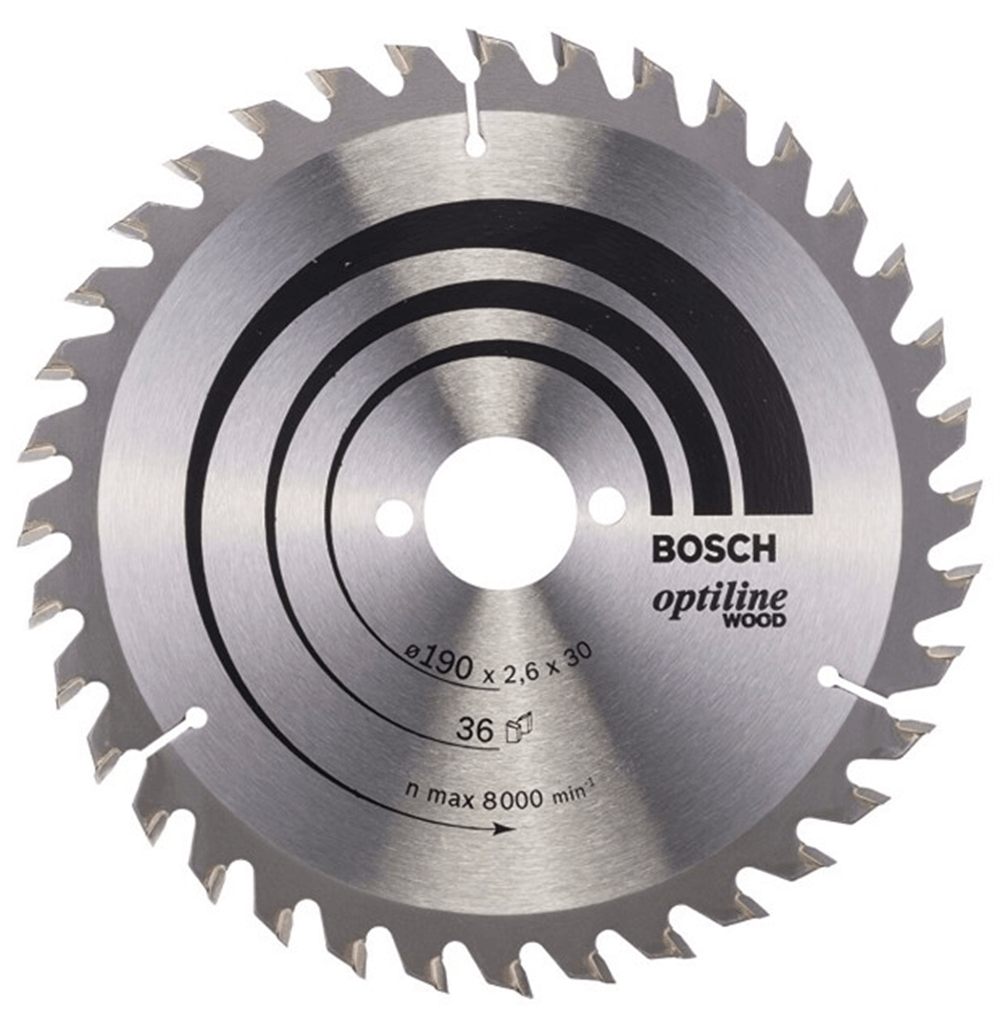 Bosch Daire Testere Bıçağı 190 X 30 Mm 36 DişDaire Testere Bıçakları
