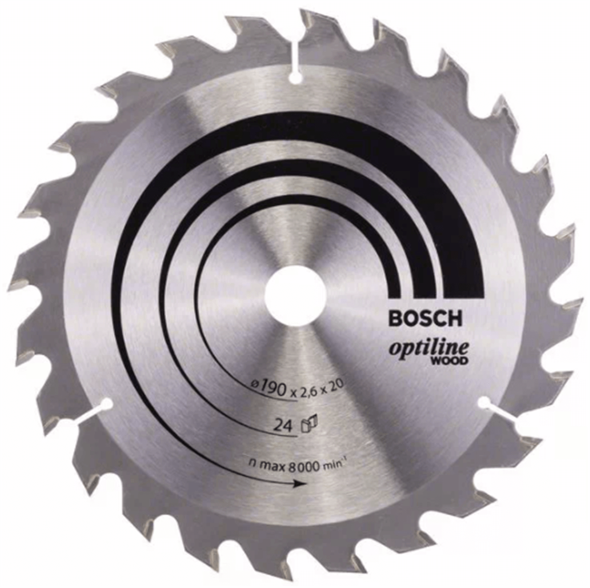 Bosch Daire Testere Bıçağı 190*2.6*20/16mm 24 Diş