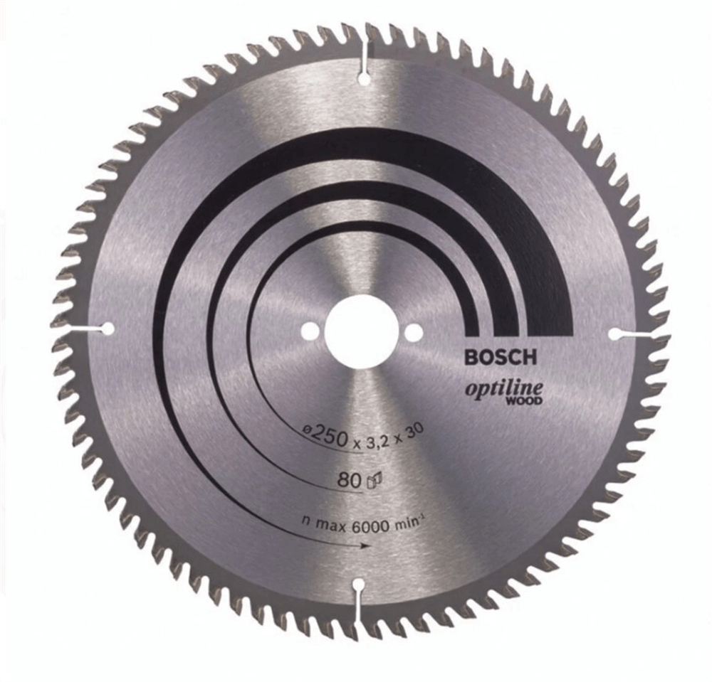 Bosch Optiline Wood 250X30 80 Diş 2608640660Daire Testere Bıçakları