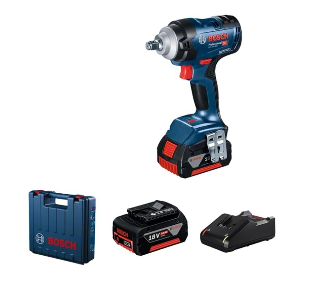 Bosch Professional Gds 18V-400 Akülü Darbeli Somun Sıkma Makinesi (2X5.0AH)Akülü Somun Sıkma Makinaları
