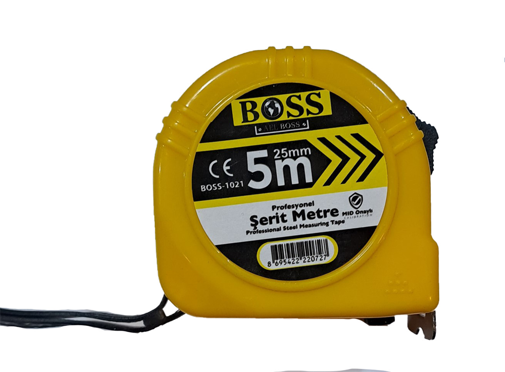 Boss Şerit Metre 5M X 25MMMetreler