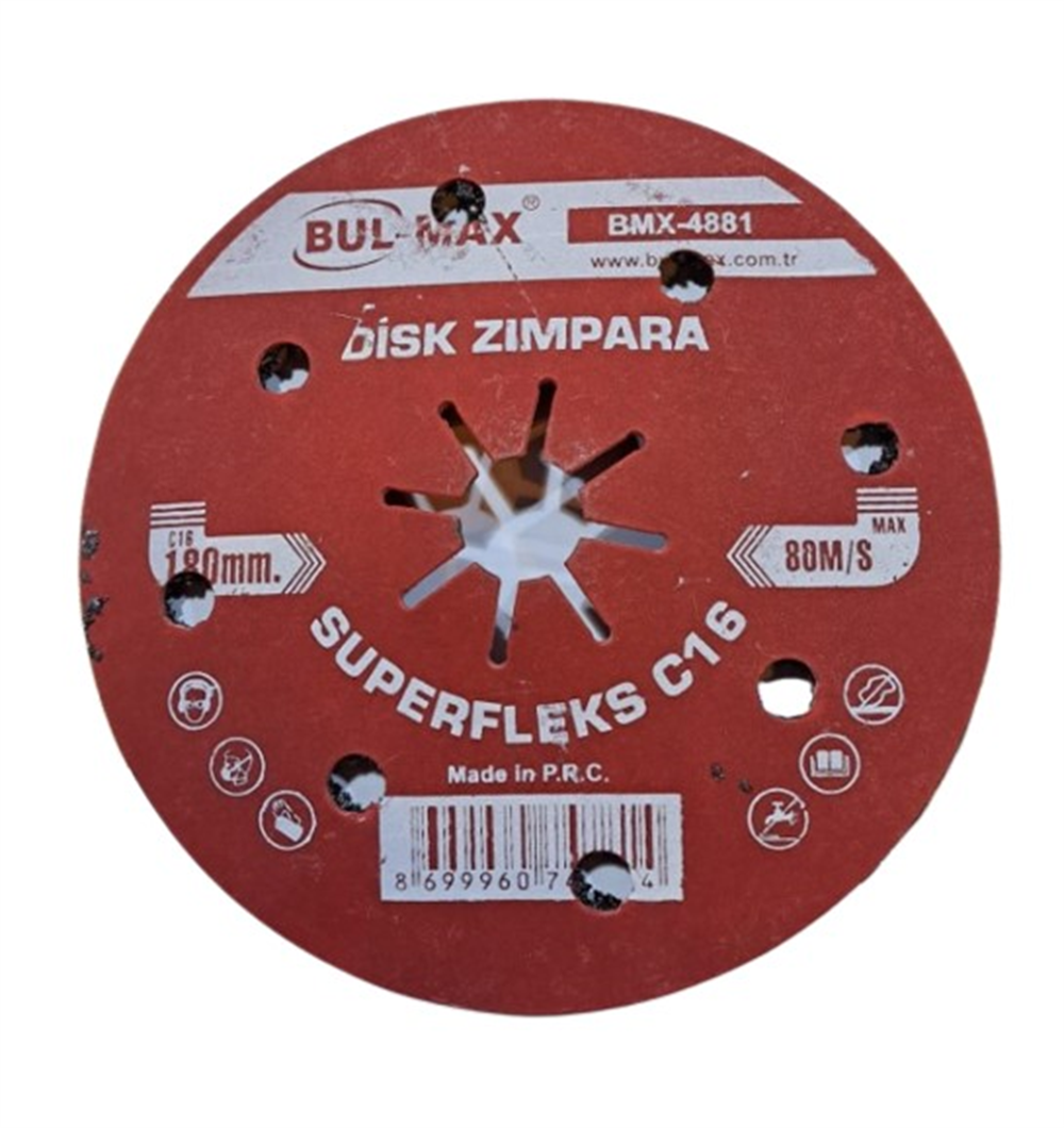 Bul-Max Disk Zımpara 180 Mm C16 Bmx-4881Disk Zımparalar