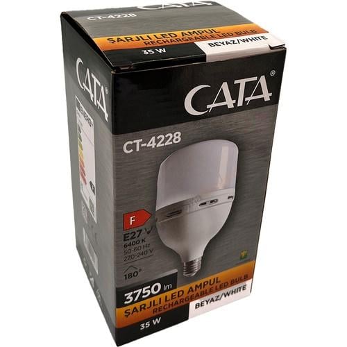 Cata Şarjlı Led Ampul 35w Beyaz CT-4228Led Ampuller