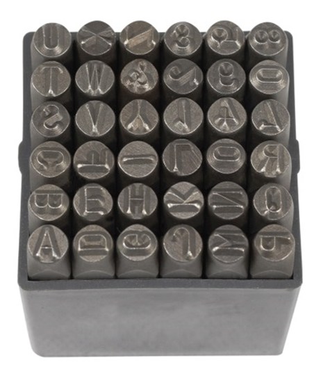 ÇELİK HARF 36 PARÇA 10 mm