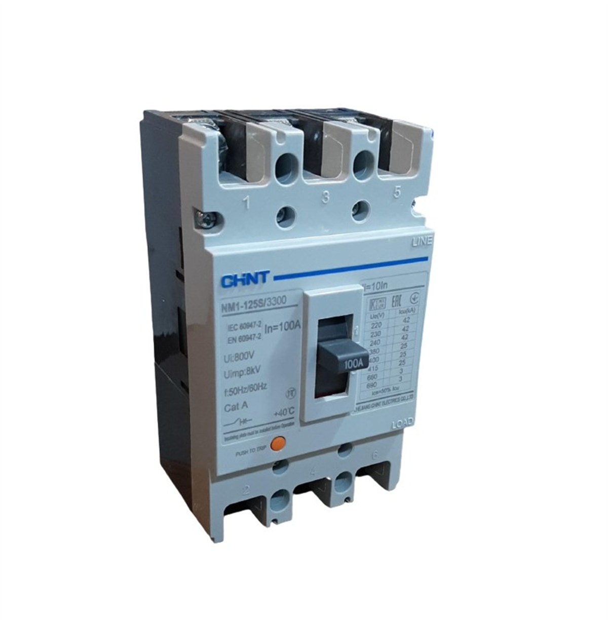 Chint Kompak Şalter 3P 100A 25KASigortalar