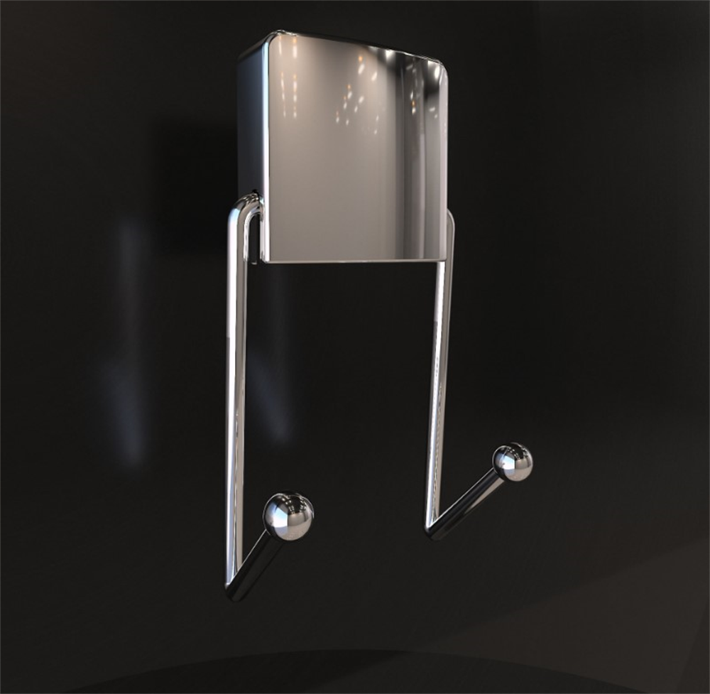 Decorev İkili Askı Krom Vidasız Montaj DC-4772Banyo Askıları
