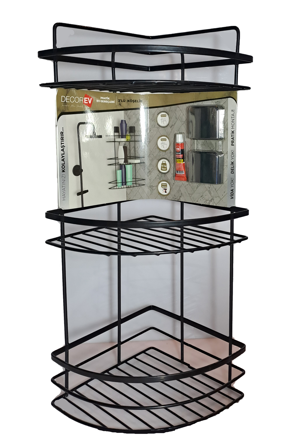 Decorev Üçlü Banyo Köşeliği DC-5020Banyo Askıları