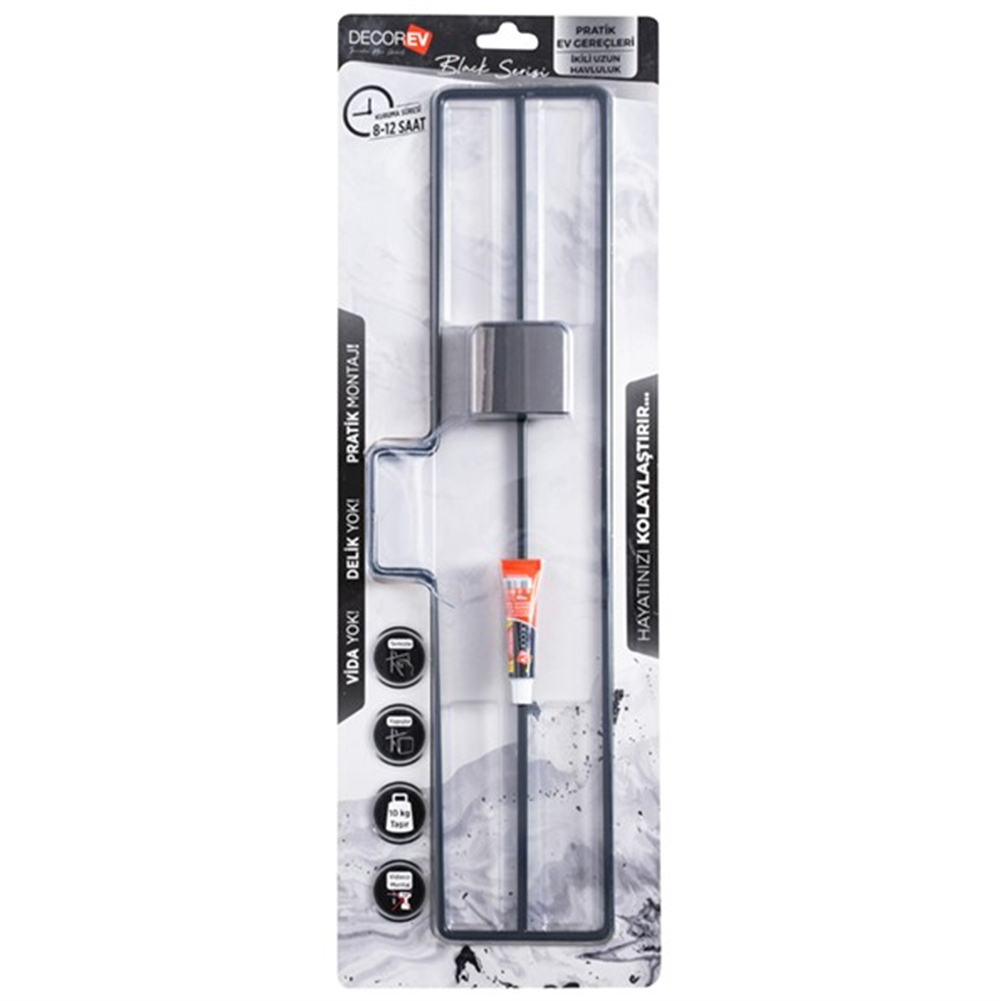 Decorev Uzun Havluluk Siyah DC-5061Havluluk