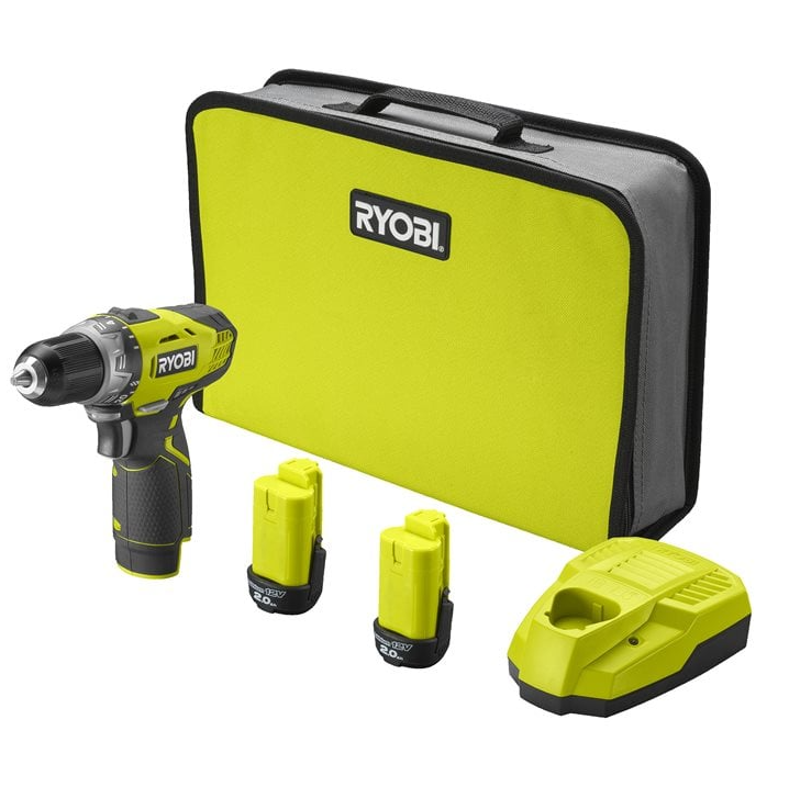 Ryobı 12v Li-On Çift Akülü Vidalama 2.0AH RCD1201-220S 5133005059Vidalama Uçları