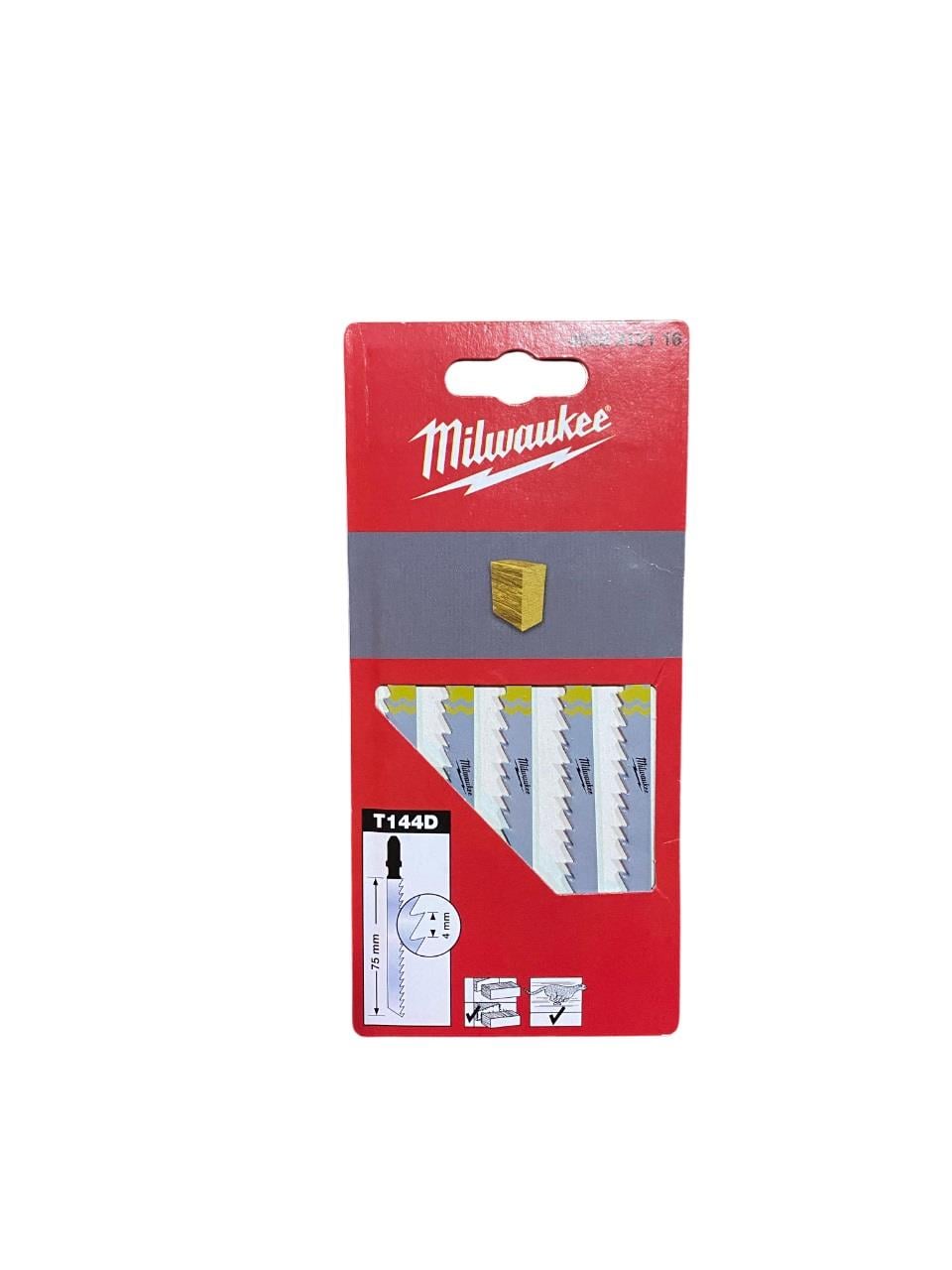 Milwaukee T144D Degupaj Bıçağı Ağaç 75 MM 5'Lİ 4932213116Dekupaj Testere Aksesuarları ve Bıçakları
