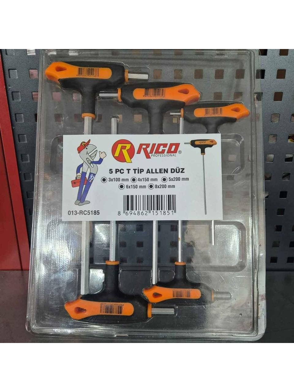 Rico 5 Parça T Tip Allen Düz RC5185Allen Grubu