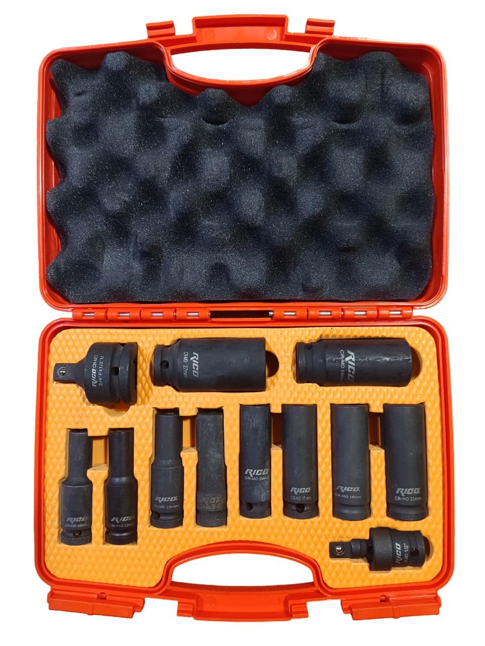 Rico RC2333 12 Parça Derin Havalı Lokma Seti 1/2 Lokma Setleri