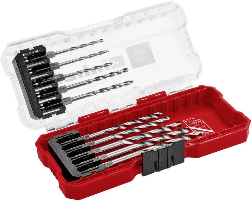 Einhell S-Case 10 Parçalı Metal Matkap Ucu Seti (Hss4241 Çelik, E 6.3 Şaft, 135° Split-Point Uç, Rulo Haddelenmiş Tip N Spiral, Saklama Kutusu Dahil)Matkap Uçları