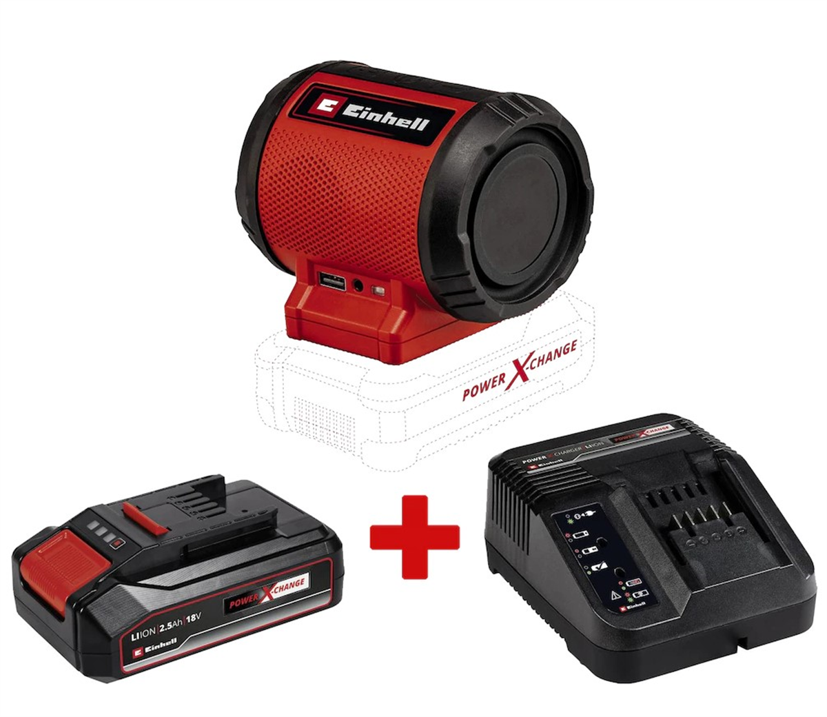 Einhell TC-SR 18 Lİ BT Hoparlör, 2.5 Ah Akü ve Şarj SetiDiğer