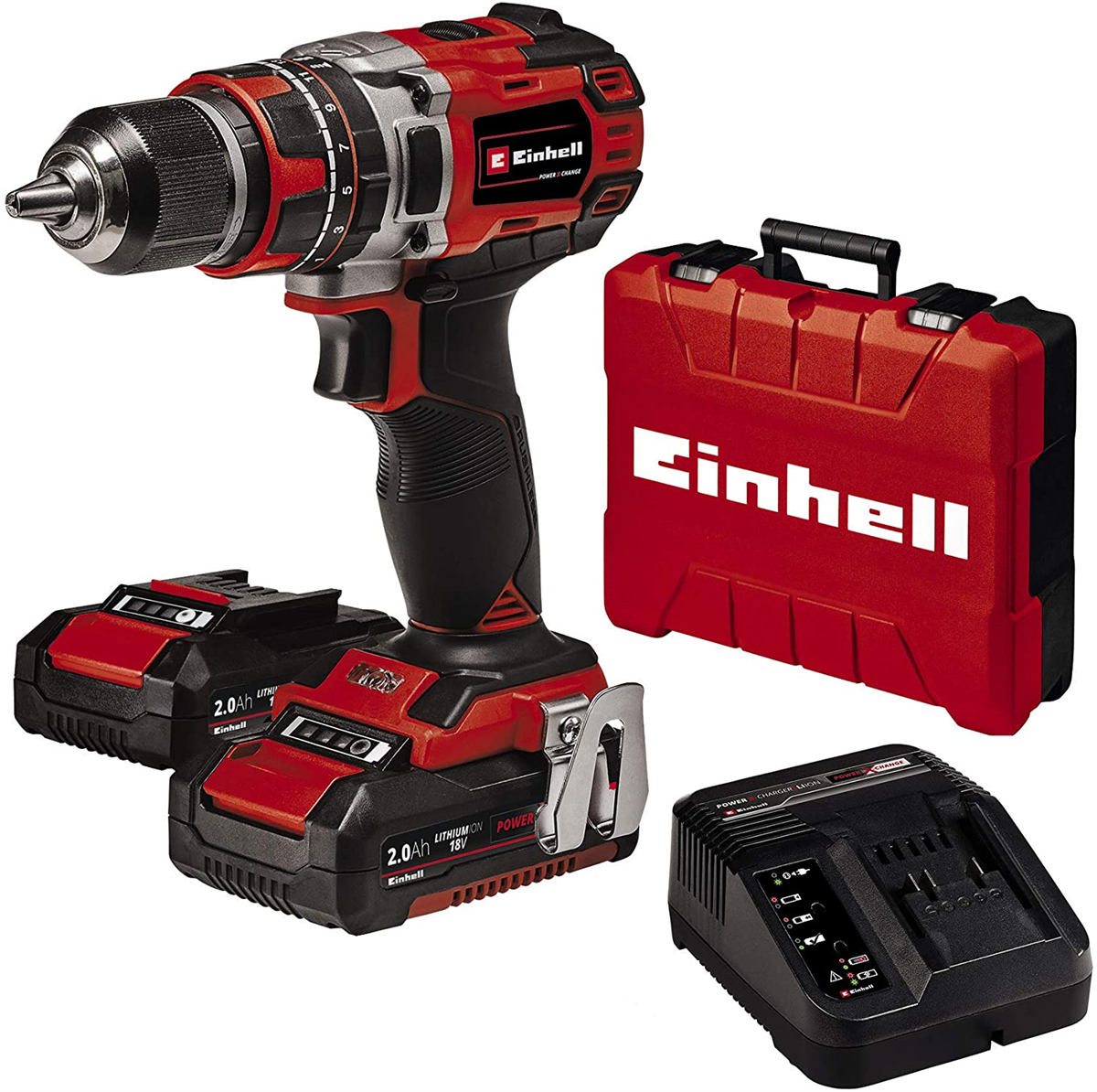Einhell TE-CD18/50 Lİ-İ BL 2X2,0AH Akülü Darbeli Matkap 4513940Akülü Matkap