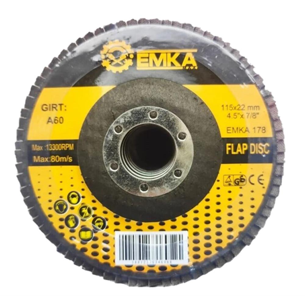 Emka 179 Flap Disk Zımpara 115x80Taşlama Diskleri
