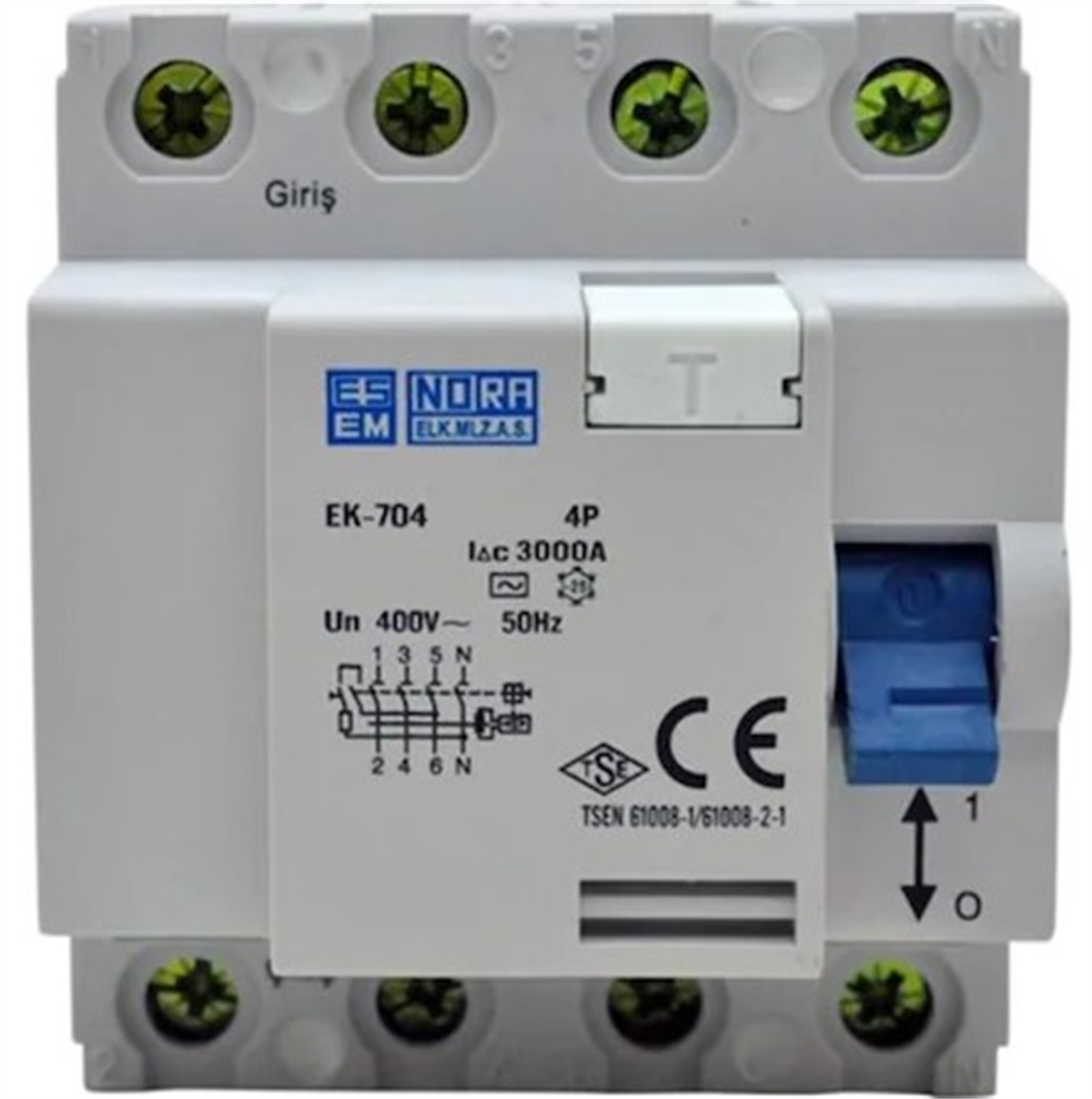 Esem Ek-704 Kaçak Akım Koruma Rölesi 4P 32A 30mASigortalar