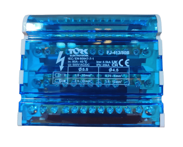 Tork 13 Delik 4 Kutup Dağıtıcı Ünite 80A FJ-413/80BSigortalar